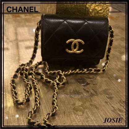 【CHANEL】希少 チェーン クラッチ ミニバッグ AP3105 可愛い♪